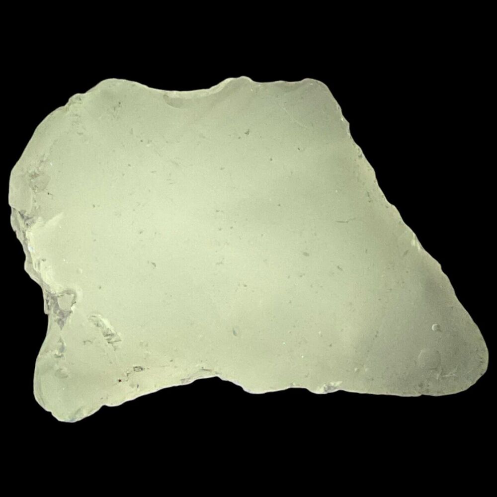 Opalescent‎ Layered Milk Glass Tipped Art Glass Cullet Glowing Manganese #4GX273